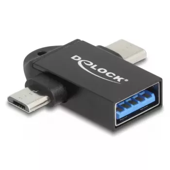 Kaapelisovitin DeLOCK 60739 USB Type-A USB Type-C USB Micro-B musta