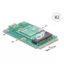 DeLOCK 64338 Sisäinen M.2-adapteri Mini PCI Express -pistoke
