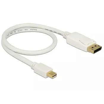 Mini DisplayPort - DisplayPort -kaapeli DeLOCK 83985 0,5 m valkoinen