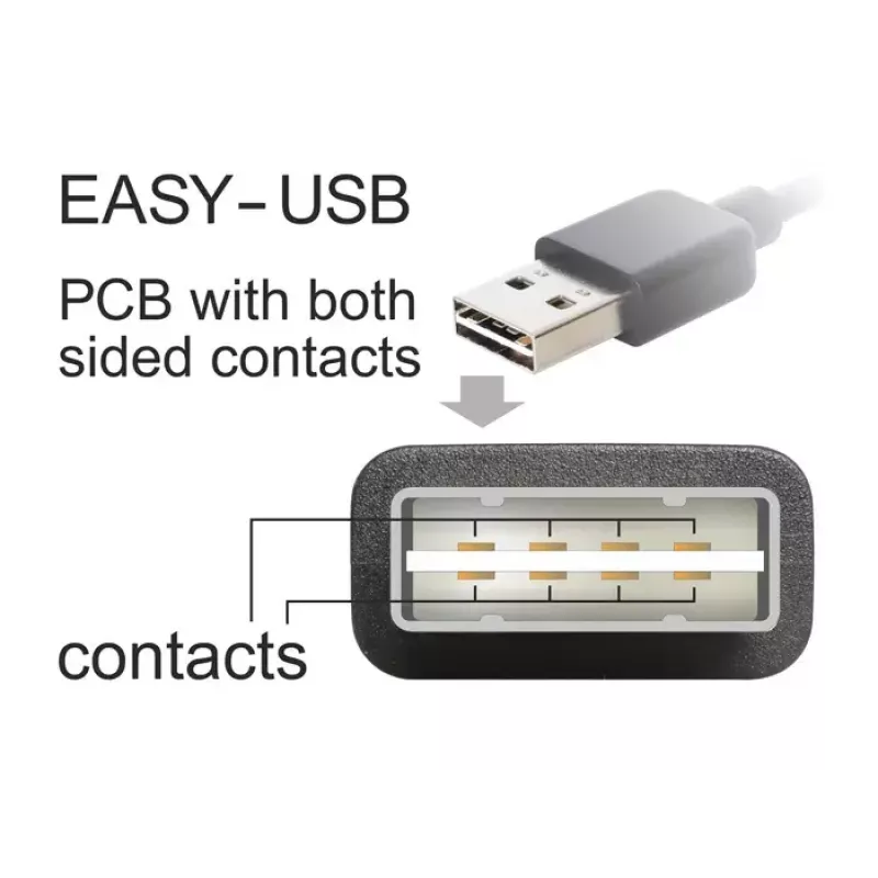 USB-kaapeli DeLOCK 83848 USB 2.0 1 m USB A Micro-USB B musta