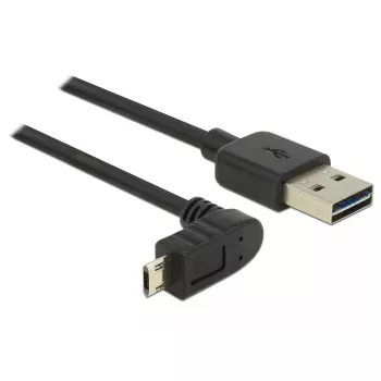USB-kaapeli DeLOCK 83848 USB 2.0 1 m USB A Micro-USB B musta