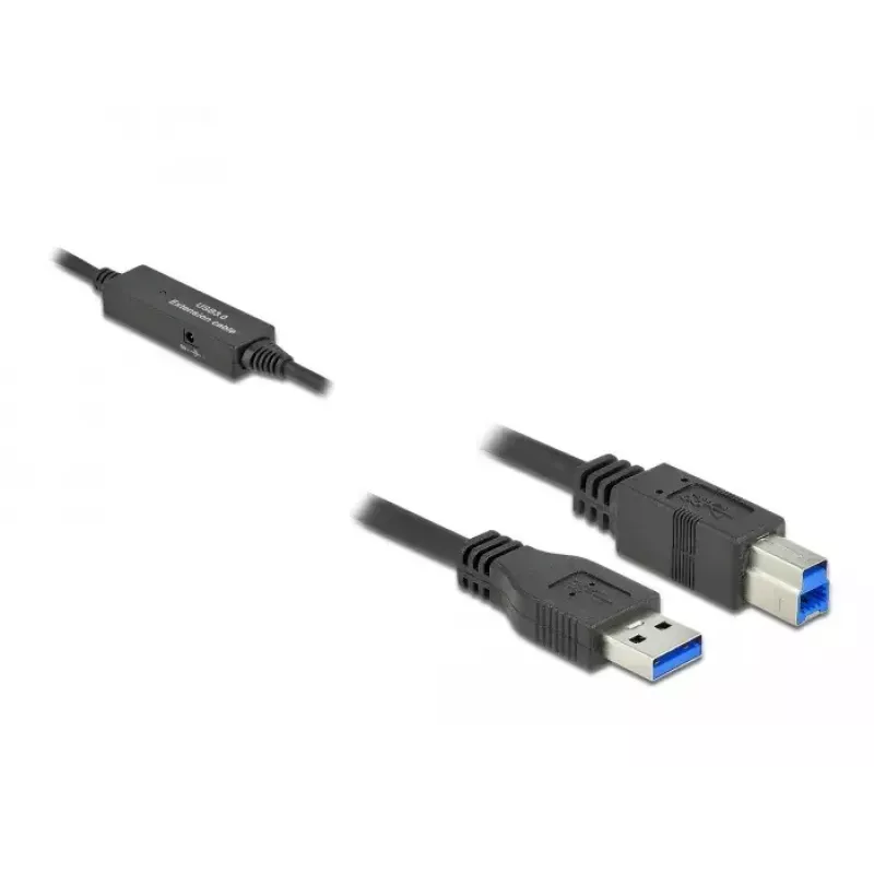 USB-kaapeli DeLOCK 85379 USB 3.2 Gen 1 5 m USB A USB B musta