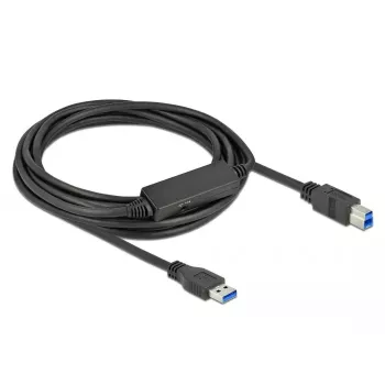 USB-kaapeli DeLOCK 85379 USB 3.2 Gen 1 5 m USB A USB B musta