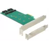 Sovitin DeLOCK 2x 67-pin M.2 Key B - 2x SATA 7-pin