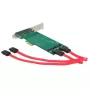 Sovitin DeLOCK 2x 67-pin M.2 Key B - 2x SATA 7-pin