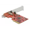 PCI Express x4 -kortti DeLOCK 89035 USB 3.2 Gen 2x2 Type-C 20 Gbit/s