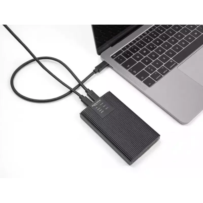 SSD-kotelo DeLOCK 42022 ulkoinen kotelo USB 20 Gbps 2 x M.2 NVMe PCIe SSD