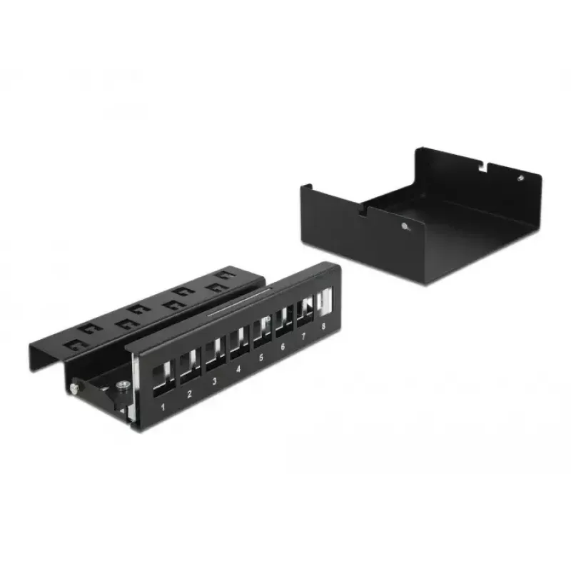 Keystone-kytkentäpaneeli DeLOCK 43413 8 port musta