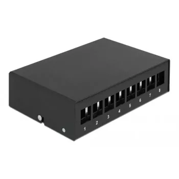 Keystone-kytkentäpaneeli DeLOCK 43413 8 port musta