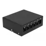 Kytkentäpaneeli DeLOCK Keystone 6 port musta