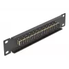 Kuitu-kytkentäpaneeli DeLOCK 10 inch 12 porttia SC Simplex beige 1U musta