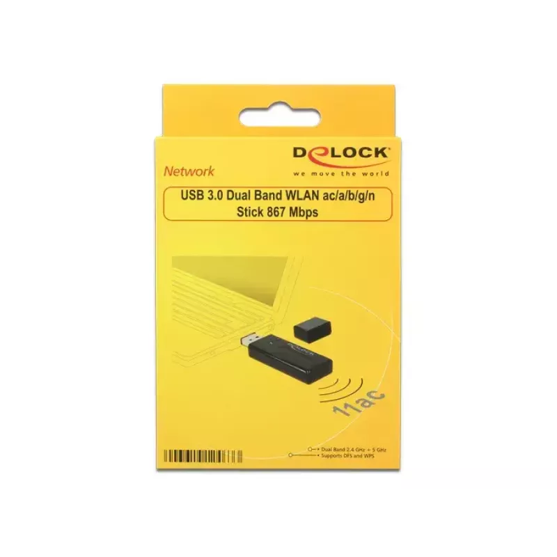 Verkkokortti DeLOCK 12463 WLAN 867 Mbit/s