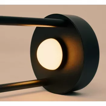Techly I-LAMP-TABLE1 pöytävalaisin ei vaihdettava polttimo 3 W LED musta