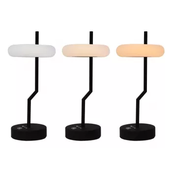 Techly I-LAMP-TABLE2 pöytävalaisin ei vaihdettava polttimo 2 W LED musta, valkoinen
