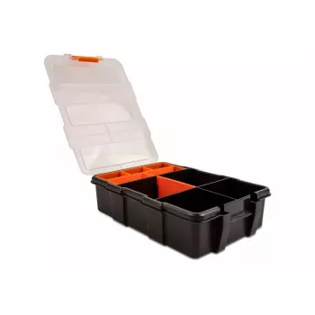 Säilytyslaatikko DeLOCK 18419 11 lokeroa 220x155x60mm oranssi/musta