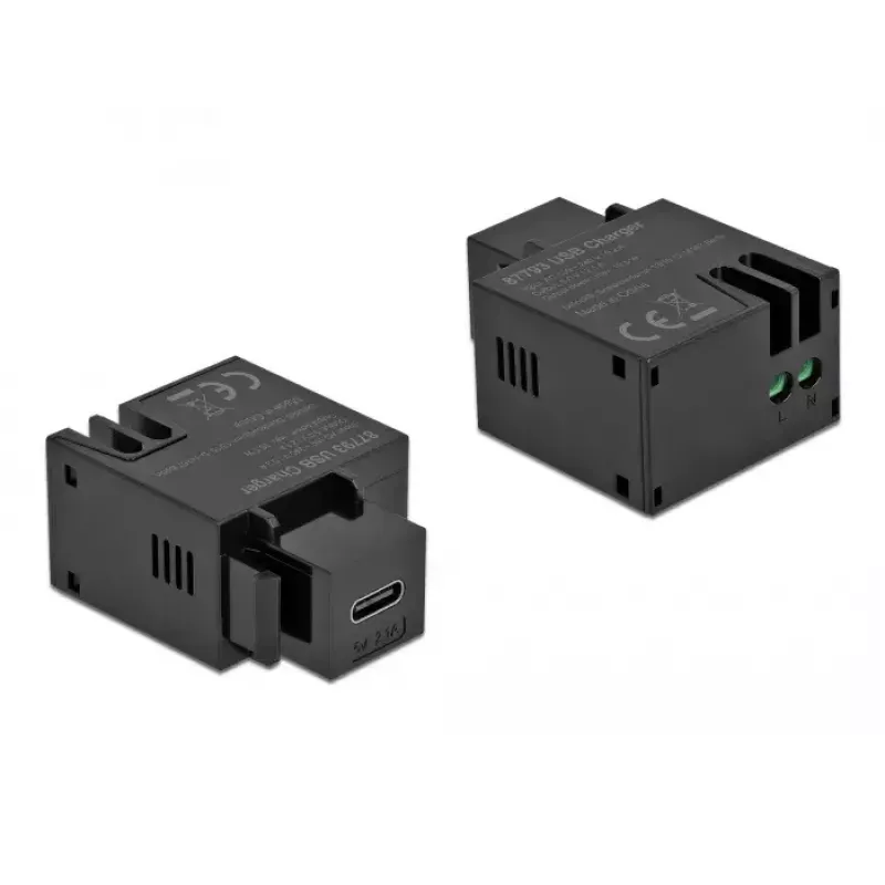 Keystone-moduuli USB Type-C latausliitäntä 2,1 A DeLOCK 87793