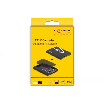 SSD-kotelo DeLOCK 63379 musta M.2 1 asematuki