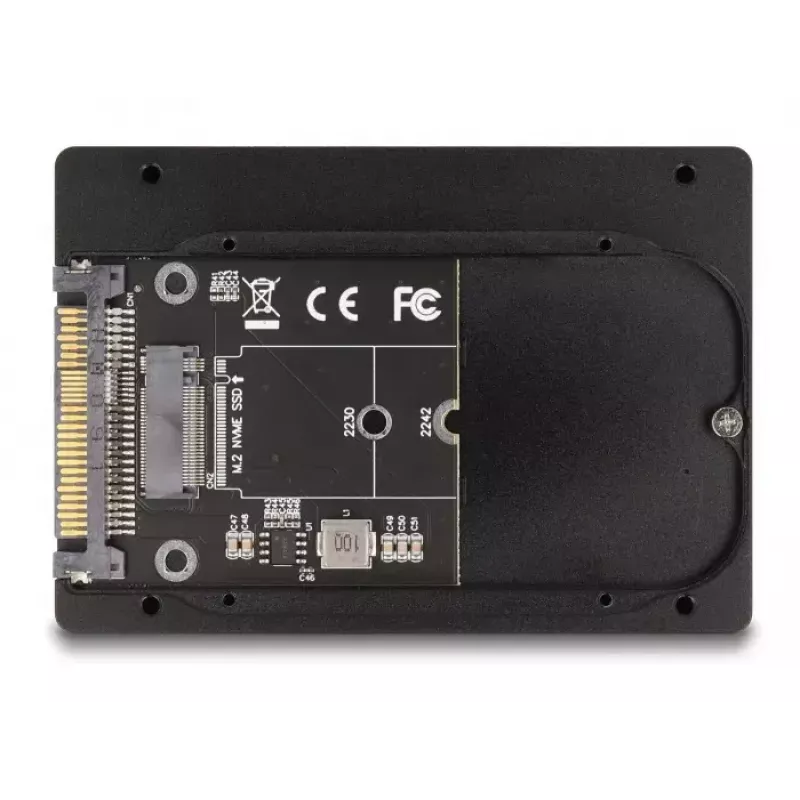 SSD-kotelo DeLOCK 63379 musta M.2 1 asematuki