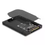 SSD-kotelo DeLOCK 63379 musta M.2 1 asematuki