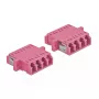 Delock 86542 LC Quad kuituoptinen liitin Multimode, violetti, 2 kpl