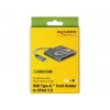 Kortinlukija DeLOCK 91745 USB 3.2 Gen 1 Type-C musta hopea