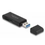 Kortinlukija DeLOCK 91002 USB musta MicroSD SD SDHC SDXC 5000 Mbit/s