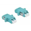 Kuituadapteri DELOCK LC naaras-naaras OM3 Duplex (2 kpl:n pakkaus)