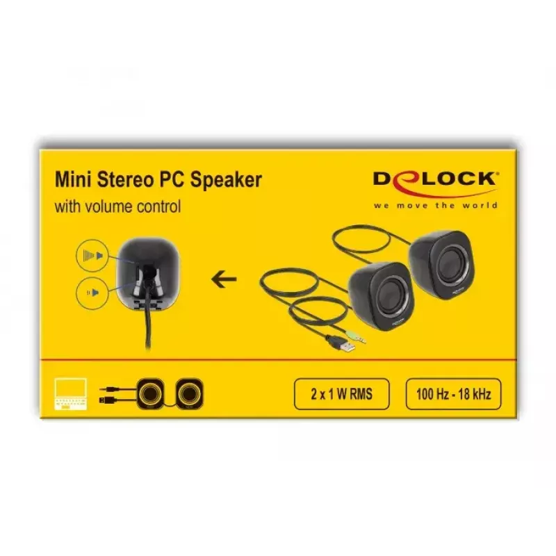 Kaiutin DeLOCK 27002 2 W