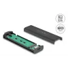 SSD-kotelo DeLOCK 42031 musta M.2 PCIe SATA 20 Gbit/s