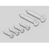 Patch-paneelin tarvike DELOCK 81333 — valkoinen polykarbonaattiteline, 152×50×82 mm
