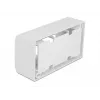 Patch-paneelin tarvike DELOCK 81333 — valkoinen polykarbonaattiteline, 152×50×82 mm