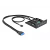 Etupaneeli DeLOCK 3,5 tuumaa USB 3.2 Gen 1 2 x USB Type-A HD-audio