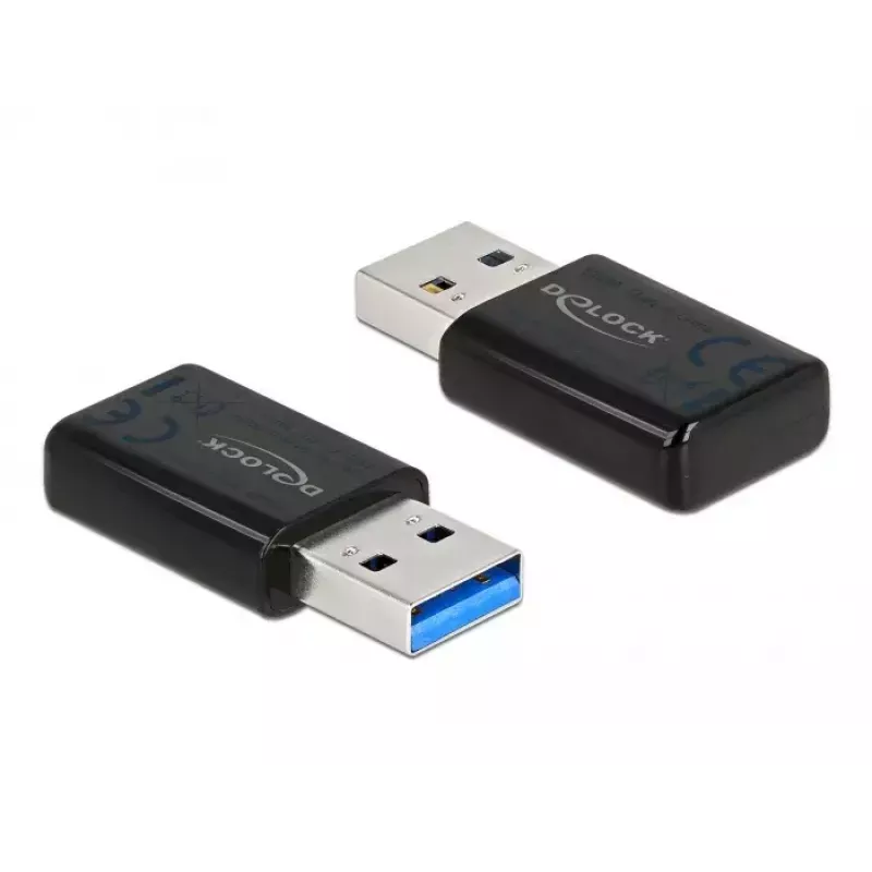 Verkkokortti DeLOCK 12550 WLAN USB kaksikaistainen Wi-Fi 5