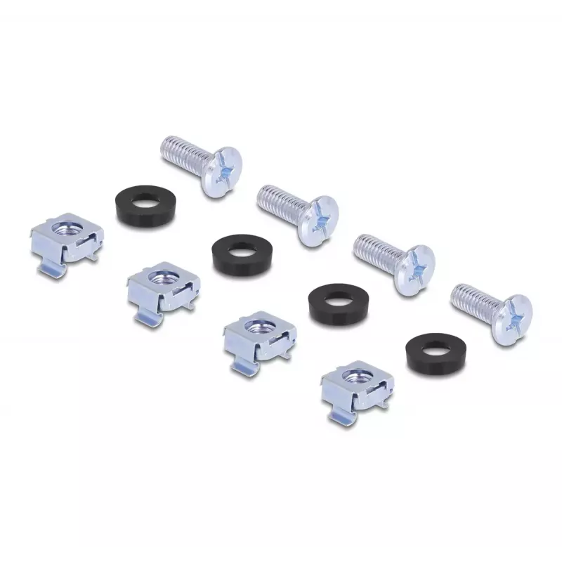 DeLOCK 66236 asennussarja yleinen rack-asennussarja 2 kpl hopea metalli