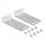 DeLOCK 66236 asennussarja yleinen rack-asennussarja 2 kpl hopea metalli