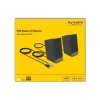 Stereokaiutin DELOCK 27001, 2.0, USB-käyttöinen