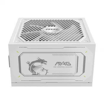 Virtalähde MSI MAG A1000GL PCIE5 WHITE 1000 W ATX 24-pin, 80 PLUS Gold, 135 mm tuuletin