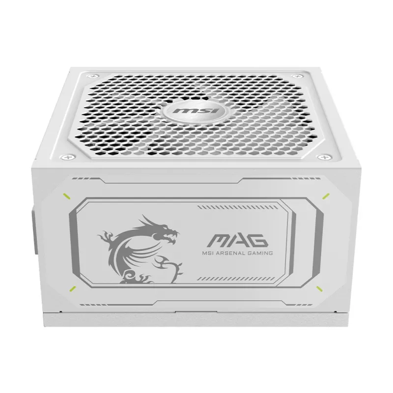 Virtalähde MSI MAG A1000GL PCIE5 WHITE 1000 W ATX 24-pin, 80 PLUS Gold, 135 mm tuuletin