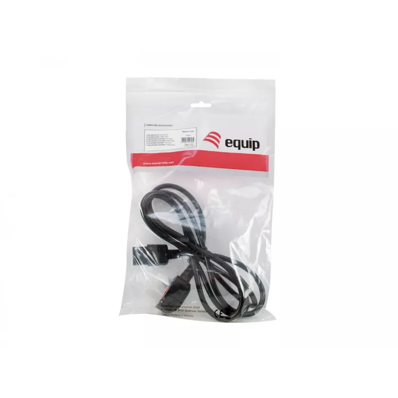Equip UK virtakaapeli, C13 - BS1363, 2 m, musta, 10 A sulake