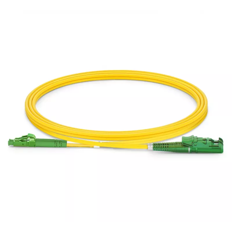 Kuitupatchkaapeli EQUIP E2000/APC - LC/APC 7,00 m SM duplex OS2 keltainen