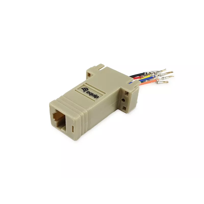 Equip DB9 - RJ45 sovitin naaras sarjaportti harmaa 72x33x16mm