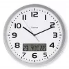 Hama 00185878 seinä-/pöytäkello analogikello pyöreä hopea, valkoinen