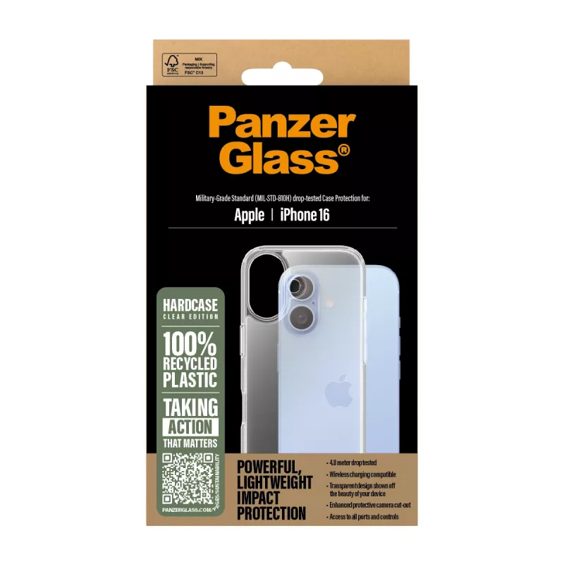 Suojakotelo PanzerGlass HardCase läpinäkyvä iPhone '24 6.1 inch