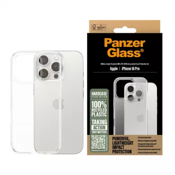 PanzerGlass ® HardCase läpinäkyvä iPhone 16 Pro, kotelo, Apple, Apple - iPhone 16 Pro, läpinäkyvä
