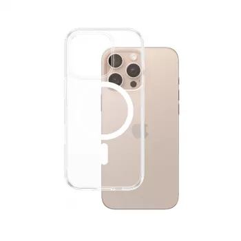 Kotelo PanzerGlass HardCase läpinäkyvä valkoisella MagSafe iPhone 16 Pro Max