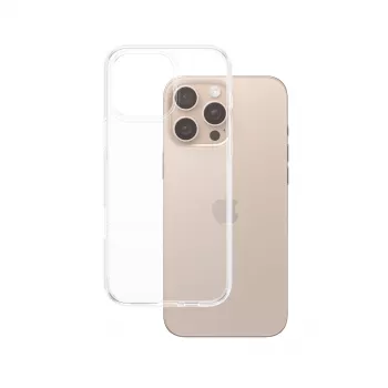 PanzerGlass ® HardCase läpinäkyvä iPhone 16 Pro Max, kotelo, Apple, Apple - iPhone 16 Pro Max, läpinäkyvä