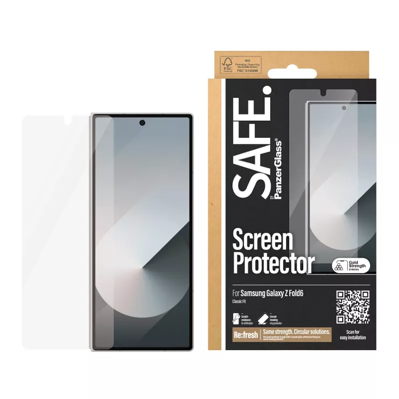 PanzerGlass SAFE. by ® näytönsuoja Samsung Galaxy Z Fold6 | Classic Fit