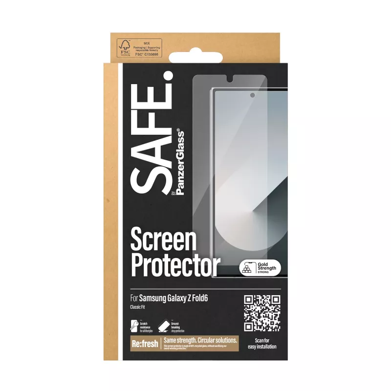 PanzerGlass SAFE. by ® näytönsuoja Samsung Galaxy Z Fold6 | Classic Fit