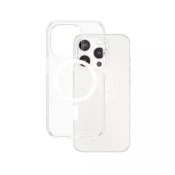 PanzerGlass CARE™ by ® Urban Combat -kotelo läpinäkyvä valkoisella MagSafe iPhone 15 Pro