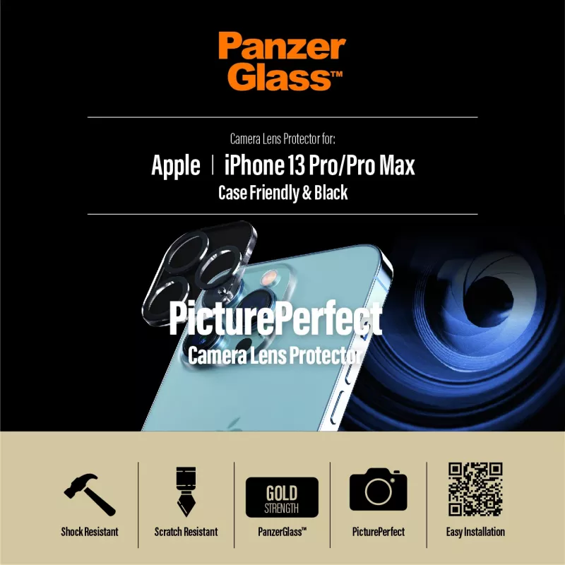 Kameraobjektiivin suojalasi PanzerGlass Apple iPhone 13 Pro 13 Pro Max naarmuuntumaton iskunkestävä